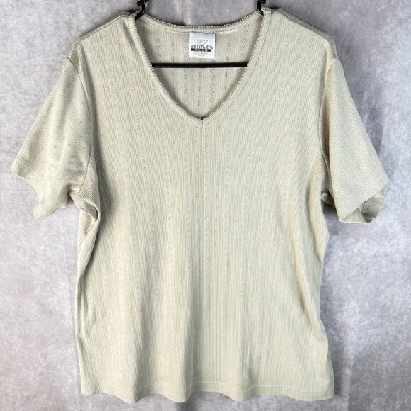 Vintage Bentley Plus Textured Knit Top – Size XL - Picture 1 of 5